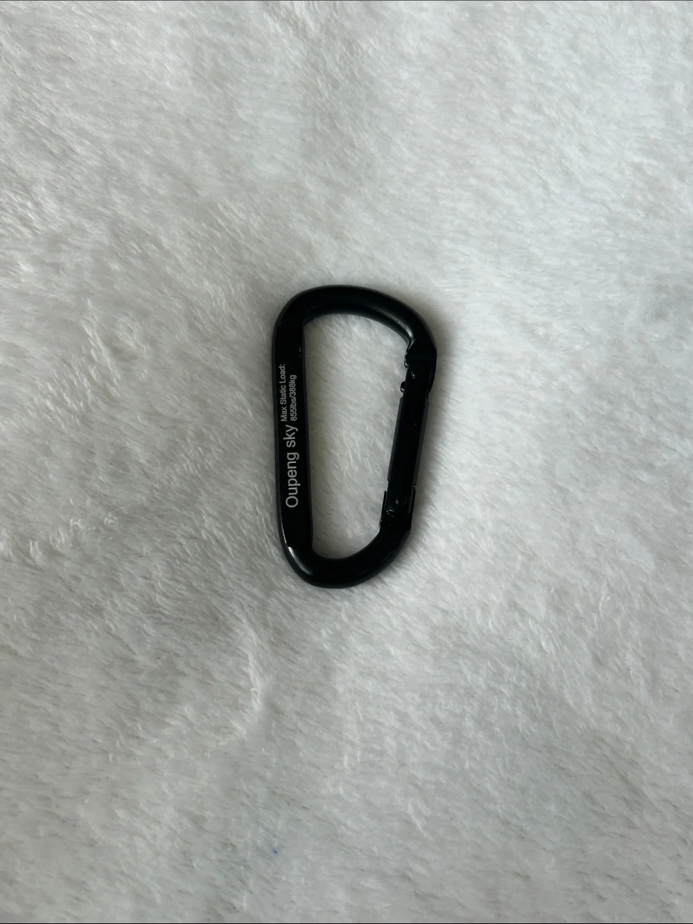 Oupeng Sky Carabiner Max Static Load: 855lbs/388kg
